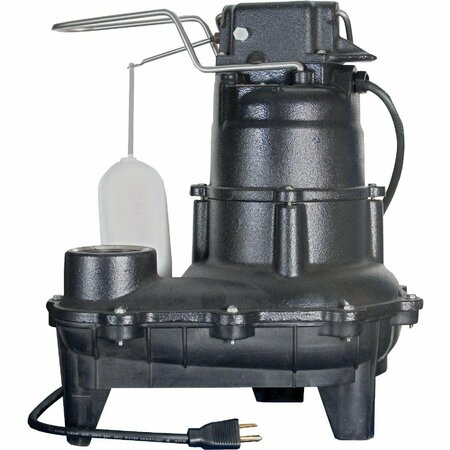 ALL-SOURCE 4/10 H.P. Cast Iron Sewage Ejector Pump 40EC